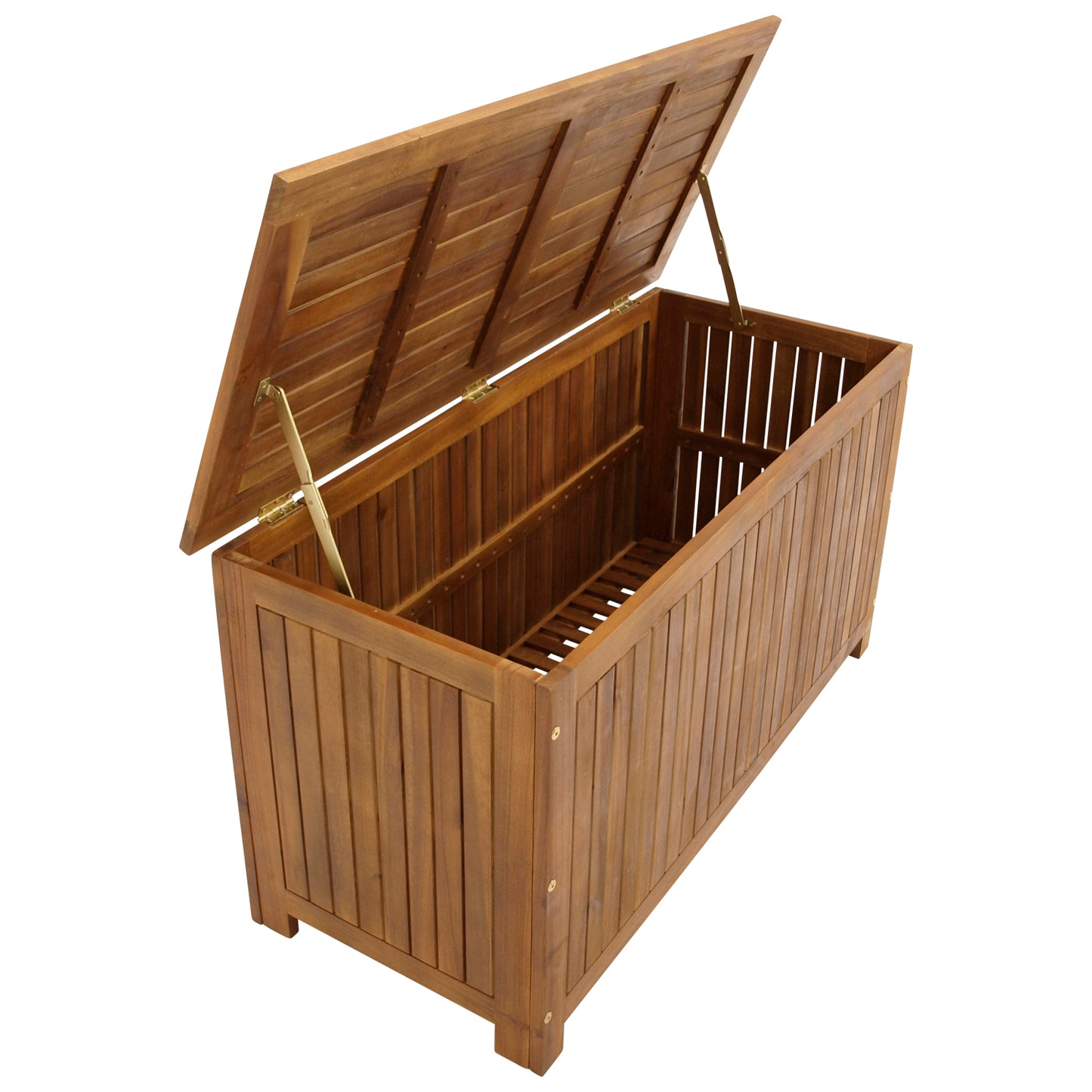 Coffre de jardin coffre de rangement en acacia huilé, certifié FSC®