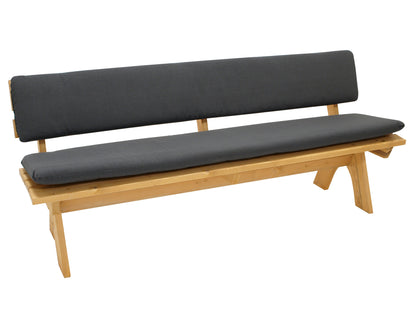 Jeu de coussins ARIZONA pour banquette 4 places, anthracite, 2 pièces