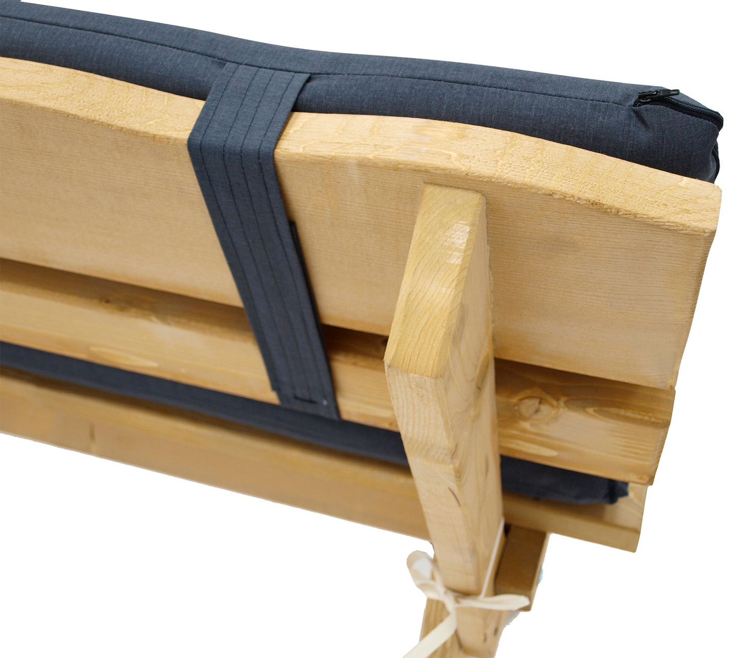 Jeu de coussins ARIZONA pour banquette 4 places, anthracite, 2 pièces