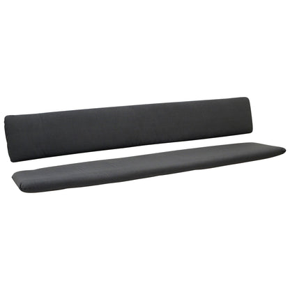 Jeu de coussins ARIZONA pour banquette 4 places, anthracite, 2 pièces