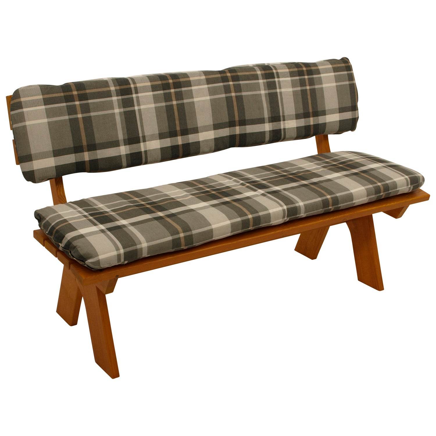 Auflagenset SEATTLE grau/beige kariert - Palo24