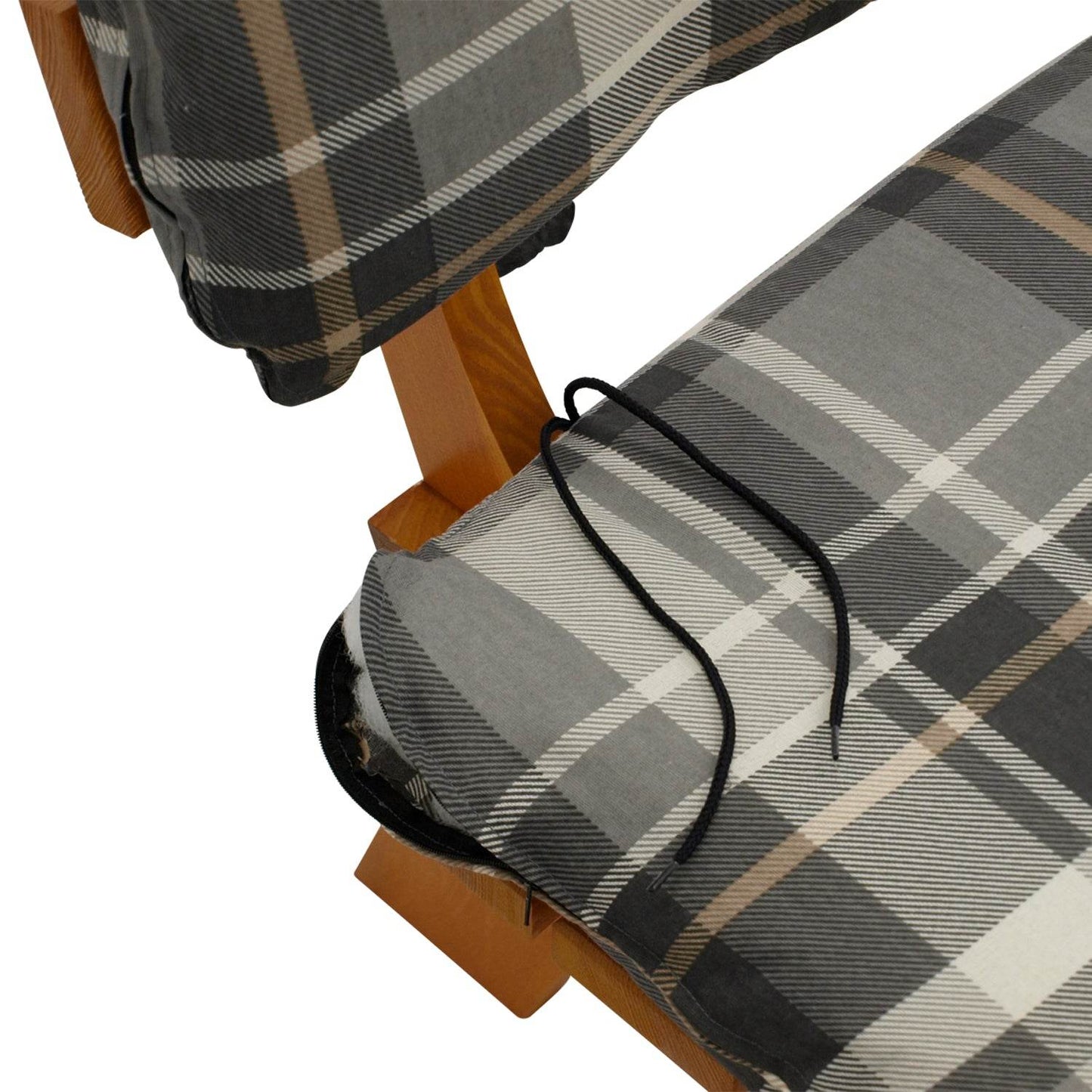 Auflagenset SEATTLE grau/beige kariert - Palo24