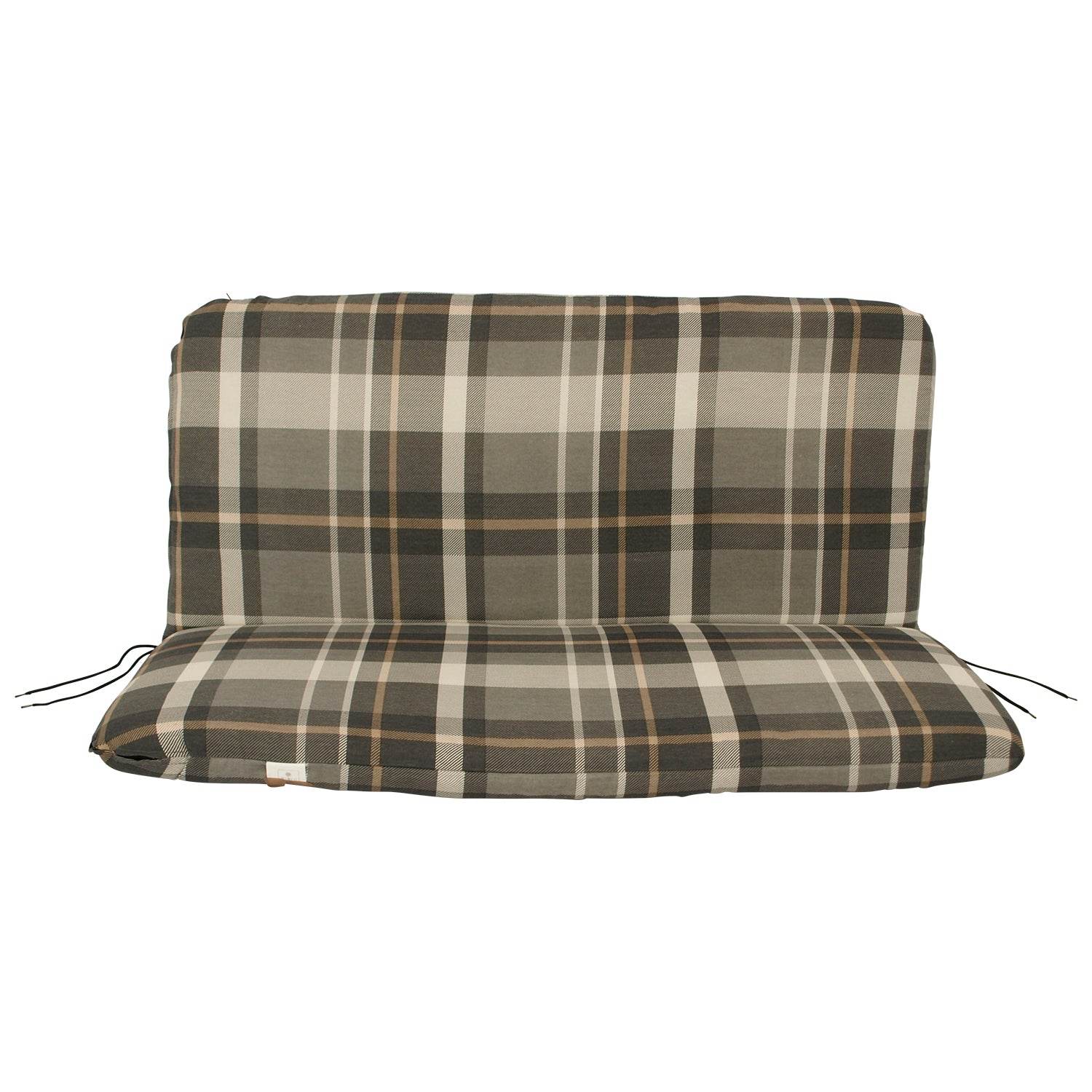 Auflage SEATTLE grau/beige 2-sitzer Bank - Palo24