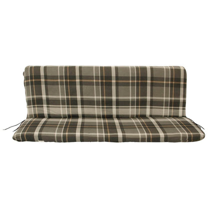 Auflage SEATTLE für 3-Sitzer-Bank grau/beige kariert - Palo24