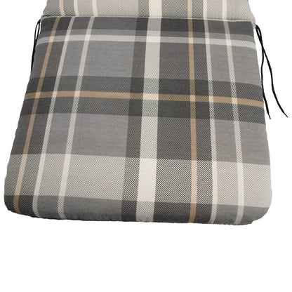 Auflage SEATTLE für Sessel grau/beige kariert - Palo24