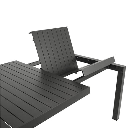 Ausziehtisch LAGOS XL 195/255X120cm, Aluminium anthrazit - Palo24