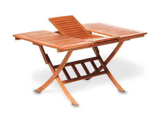 Ausziehtisch MARACAIBO 110/160x90cm, Eukalyptus, klappbar, FSC®