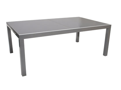 Tavolo allungabile MARINA 200/300x110cm, alluminio + vetro