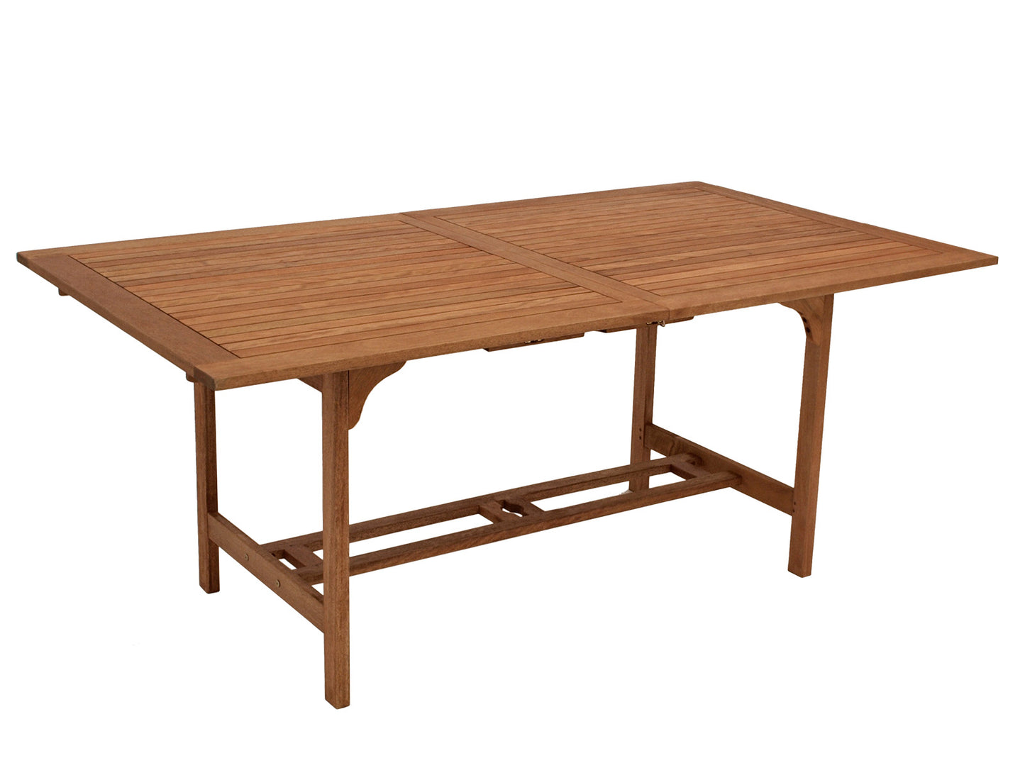 Table à rallonge 180/230x100cm, eucalyptus huilé,