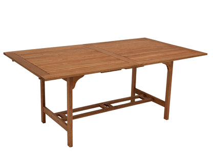 Table à rallonge 180/230x100cm, eucalyptus huilé,