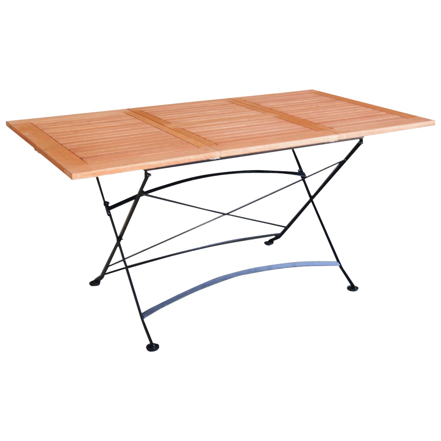 Tavolo allungabile SCHLOSSGARTEN 100/150x90cm, acciaio + eucalipto