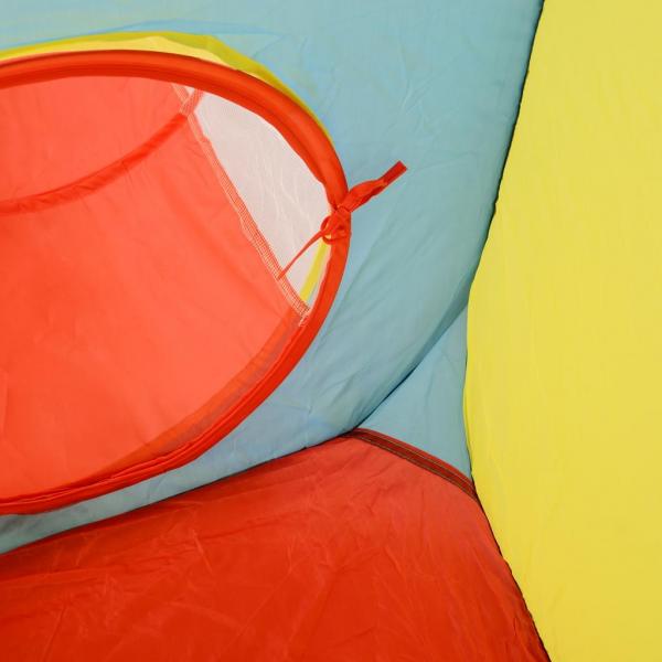 Pop up Kinderspielzelt 3-teiliges Kinderzelt Babyzelt Tunnel Faltbar Polyester 230 x 70 x 89 cm