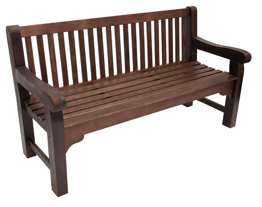 Banquette 3 places BRISTOL, eucalyptus huilé foncé, certifié FSC®