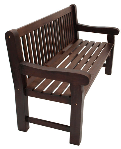 Banquette 3 places BRISTOL, eucalyptus huilé foncé, certifié FSC®