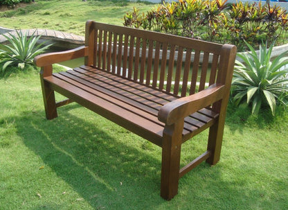 Banquette 3 places BRISTOL, eucalyptus huilé foncé, certifié FSC®