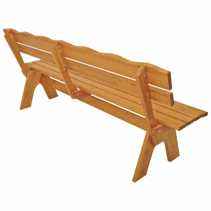 Gartenbank 4-sitzer RHÖN, Kiefer offenporig imprägniert