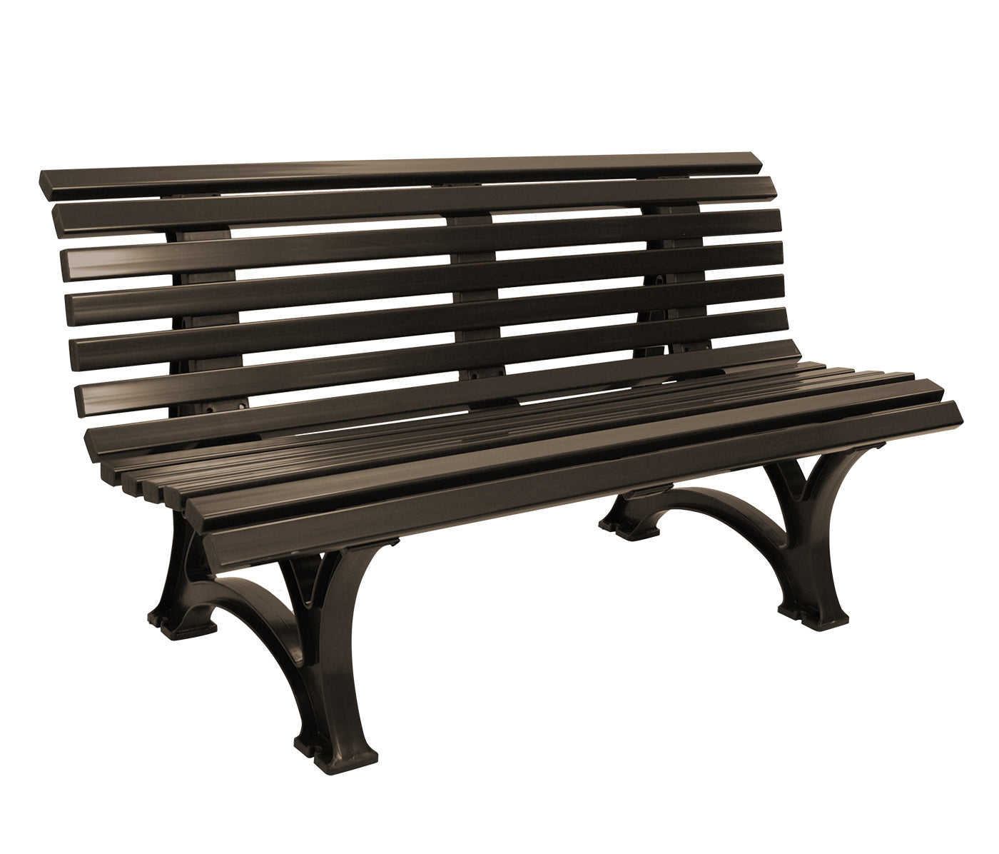 Gartenbank HELGOLAND 3-sitzer, Kunststoff braun