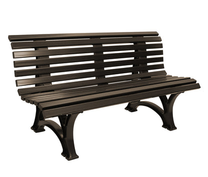 Gartenbank HELGOLAND 3-sitzer, Kunststoff braun