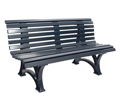 Panca da giardino HELGOLAND 3 posti, plastica grigio grafite