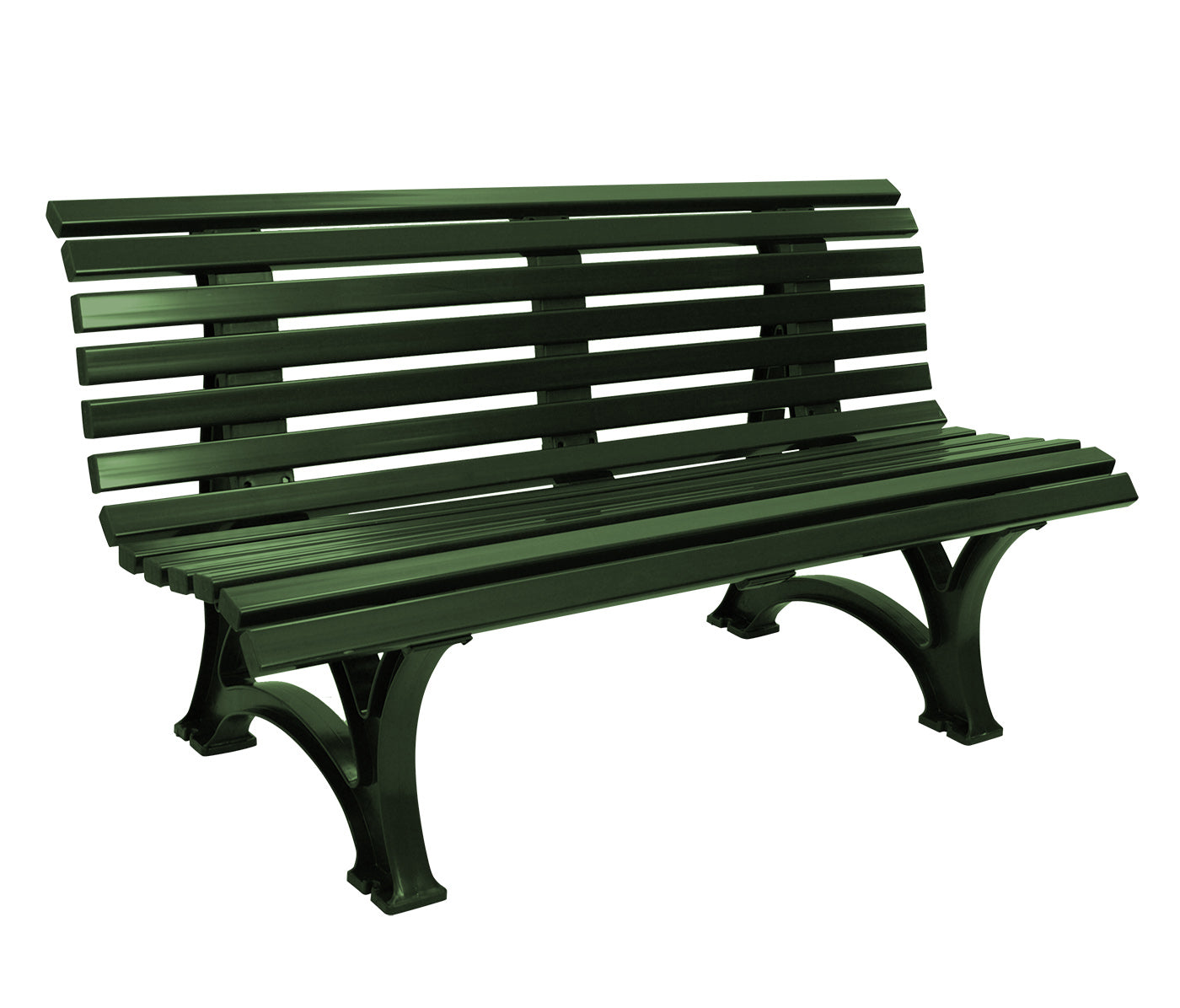 Gartenbank HELGOLAND 3-sitzer, Kunststoff grün