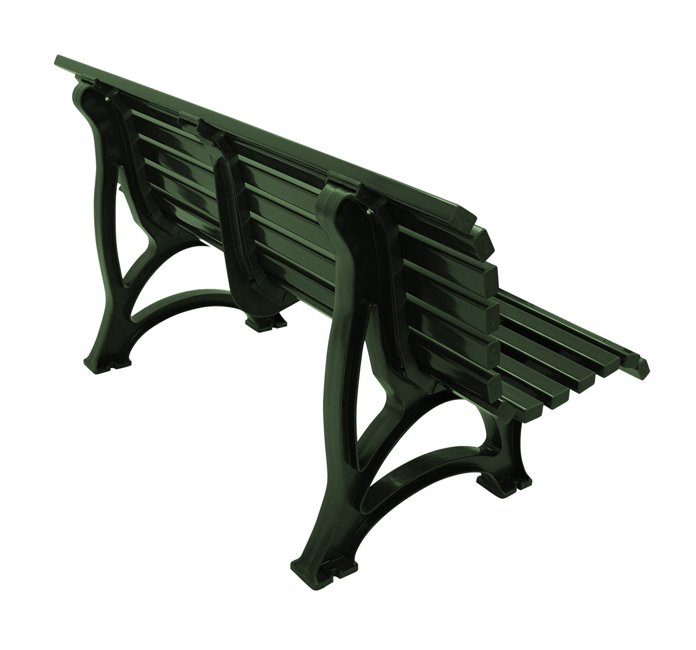 Gartenbank HELGOLAND 3-sitzer, Kunststoff grün