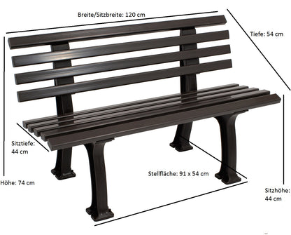 Bank IBIZA 2-sitzer, Kunststoff braun