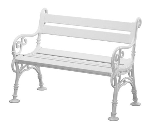 Bank LINDERHOF 2-sitzer von BLOME, Kunststoff weiss