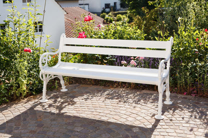Banc de jardin 3 places LINDERHOF de BLOME, plastique blanc