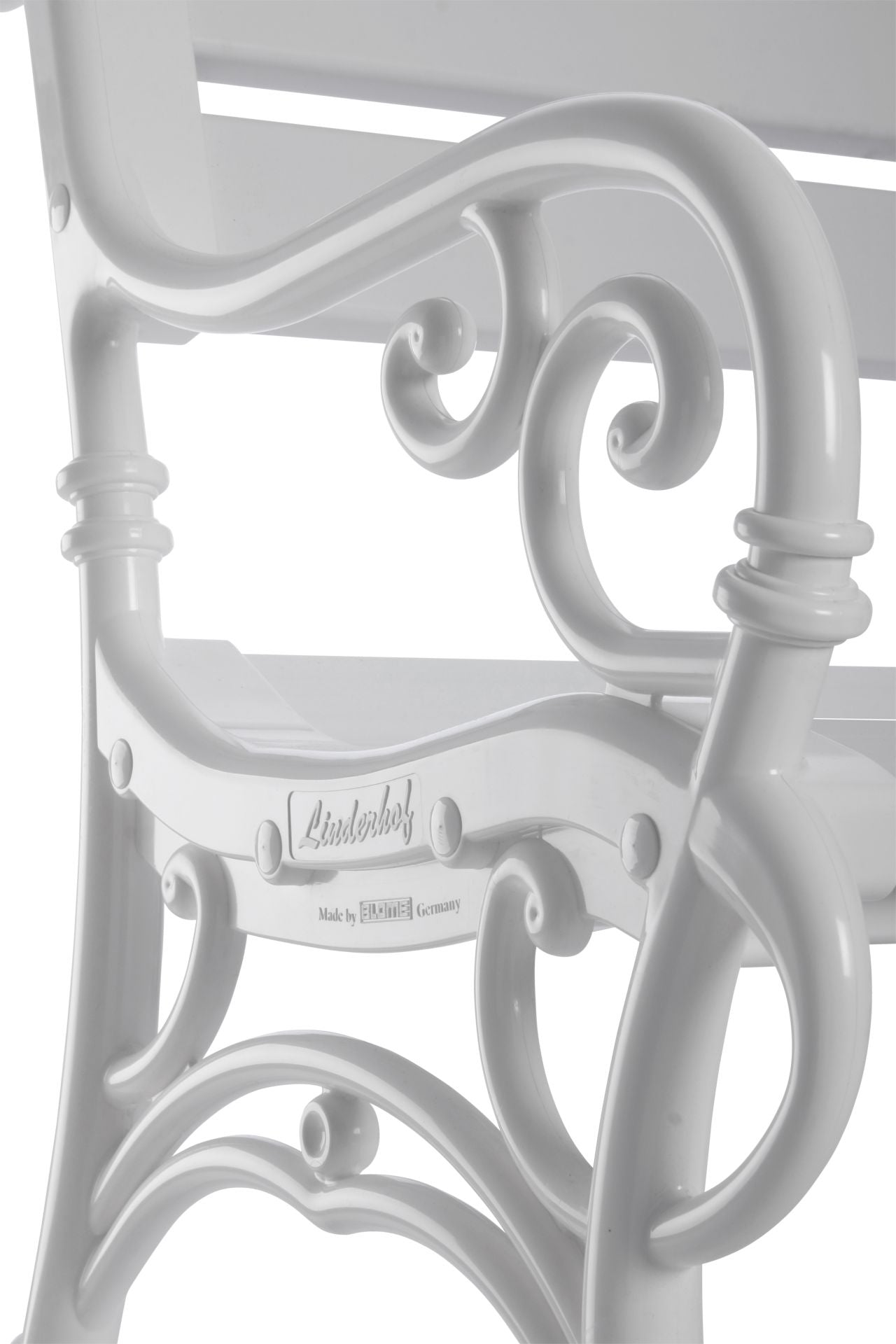 Banc de jardin 3 places LINDERHOF de BLOME, plastique blanc