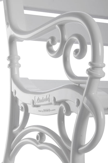 Banc de jardin 3 places LINDERHOF de BLOME, plastique blanc