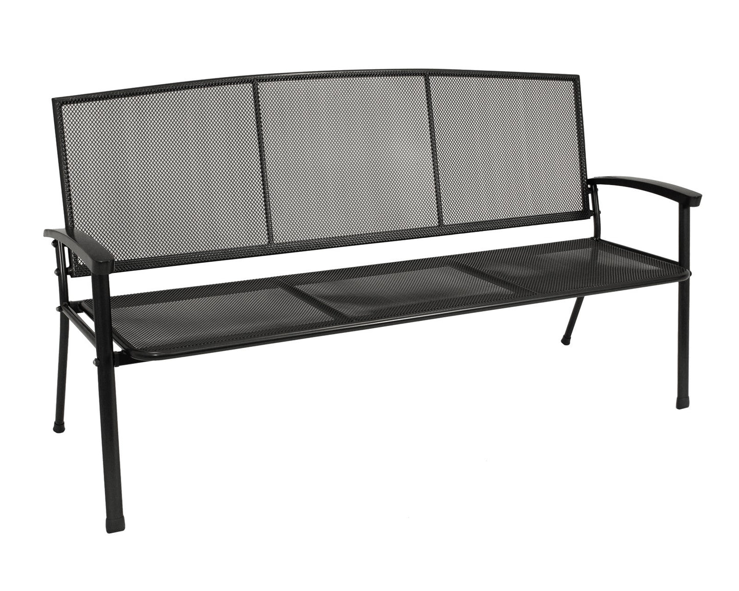 Gartenbank RIVO 3-sitzer, Streckmetall eisengrau