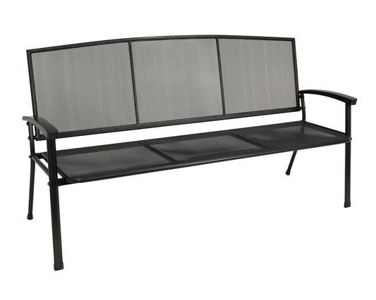 Gartenbank RIVO 3-sitzer, Streckmetall eisengrau