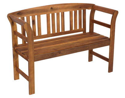 Panca da giardino ROSARIO 2 posti, acacia oliata, certificata FSC®