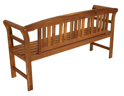 Panca da giardino ROSARIO 3 posti, acacia oliata, certificata FSC®