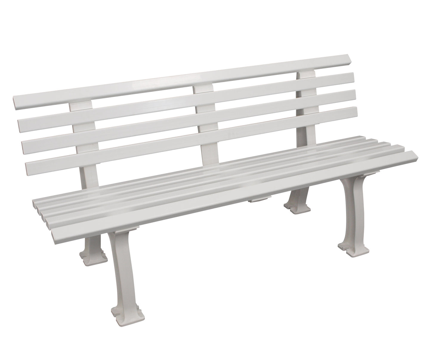 Banc de jardin SYLT 3 places de BLOME, plastique blanc