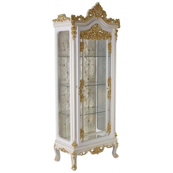 STANDVITRINE BAROCKSCHRANK VITRINE BAROCK VITRINENSCHRANK ANTIK