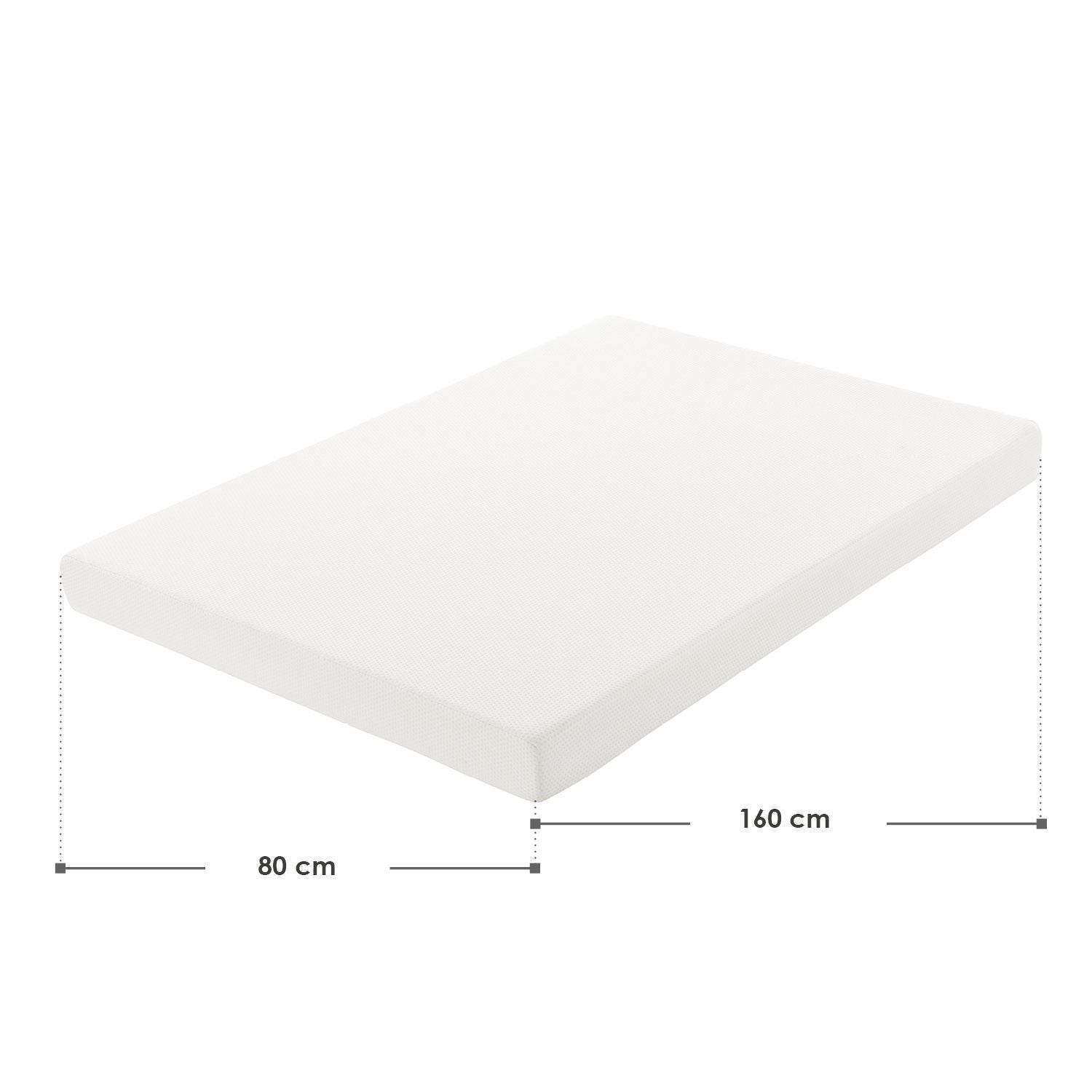 Kaltschaummatratze 80 x 160 cm - Weiss - Palo24