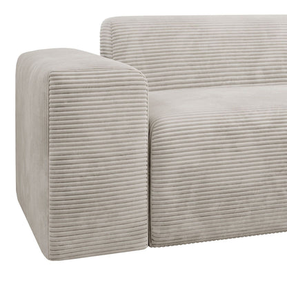 Ecksofa Vals aus Stoff Beige