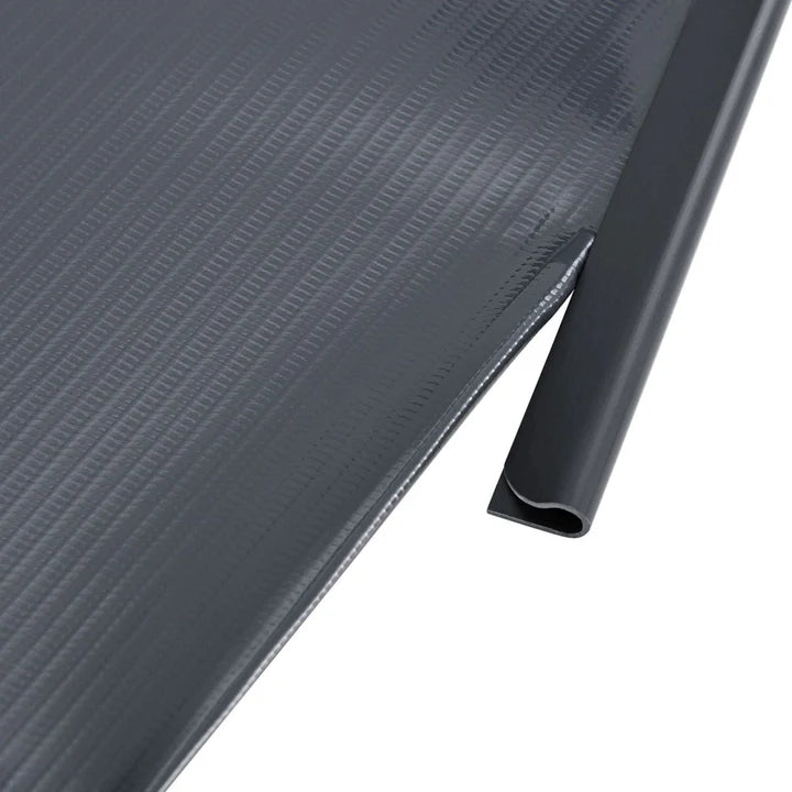 Panneau de clôture à bandes d'intimité en PVC anthracite, lot de 4