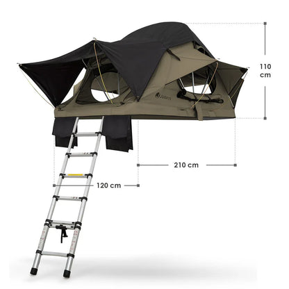 Autodachzelt für 2 Personen Lago mit Matratze
