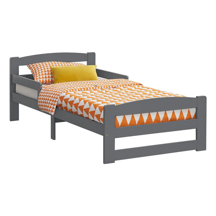 Letto per ragazzi 90 x 200 cm letto in legno Arona con rete a doghe grigio