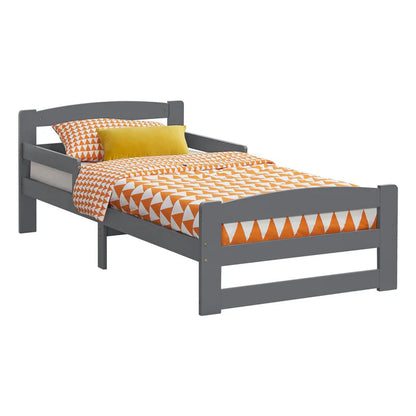 Letto per ragazzi 90 x 200 cm letto in legno Arona con rete a doghe grigio