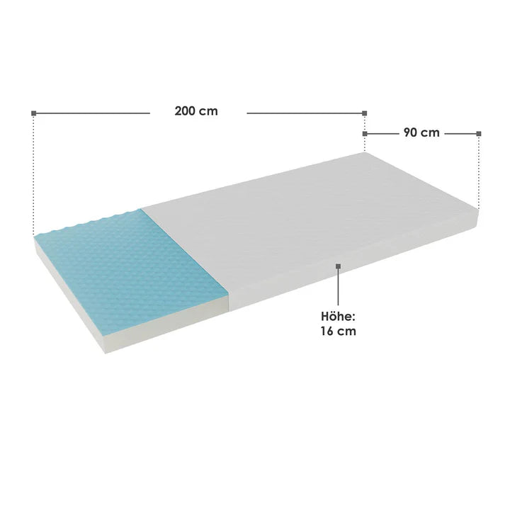 Matelas mousse froide 90 x 200 cm