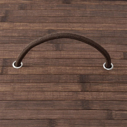 Bambus Wäschekorb Curly 100 Liter braun mit Wäschesack und Tragegriffen