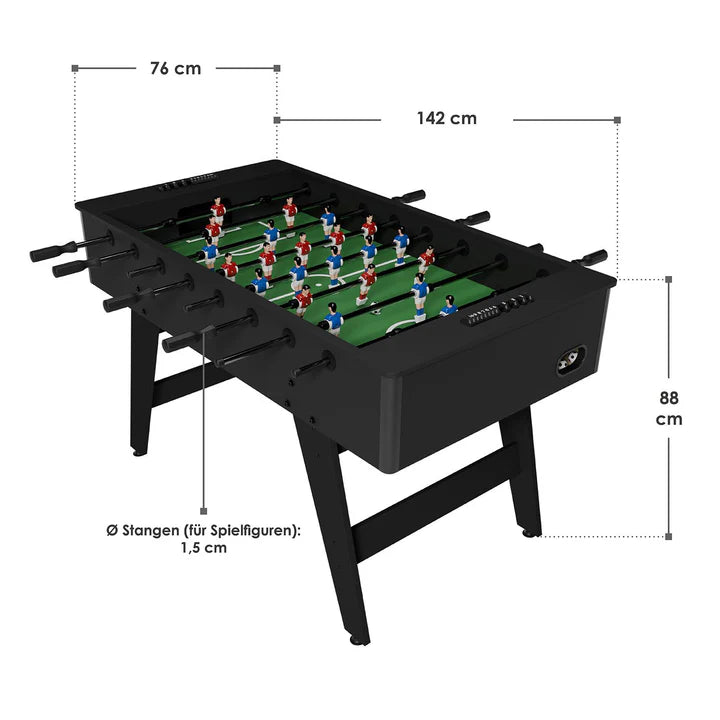 Kickertisch Tischkicker mit Zubehör und integriertem Torzähler