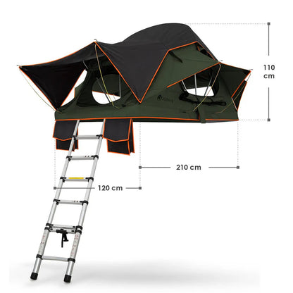 Autodachzelt für 2 Personen Lago mit Matratze