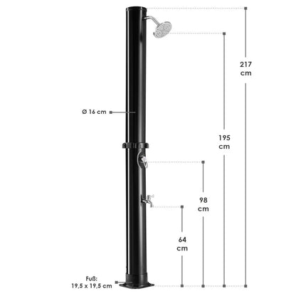 Douche de jardin douche solaire Victoria réservoir 35 litres