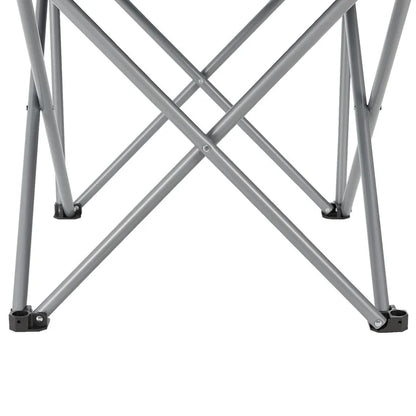 Campingstuhl Lido Schwarz Gepolsterter Klappstuhl mit Getränkehalter & Tasche