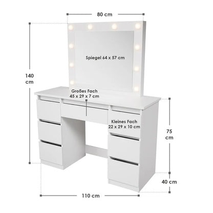 Schminktisch mit Spiegel Talea