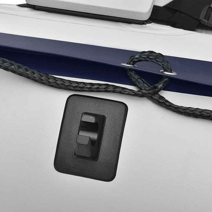 Barca gonfiabile a pedali grigia con fondo in alluminio - 3,80 m incl. certificato di sdoganamento